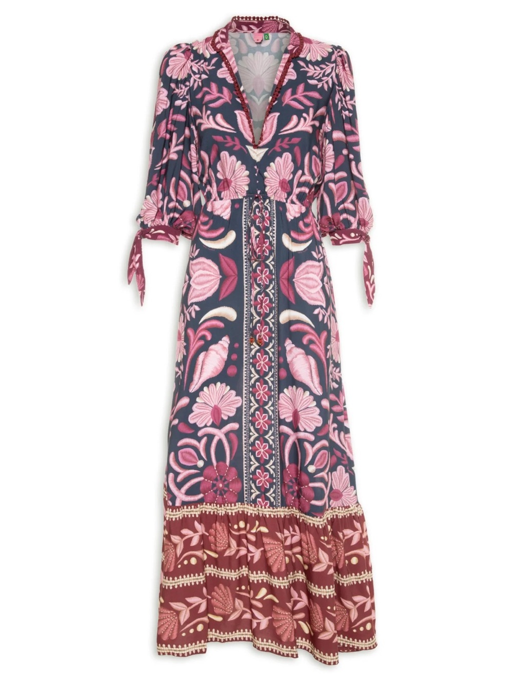 Farm Rio Printed Tunic Maxi Dress